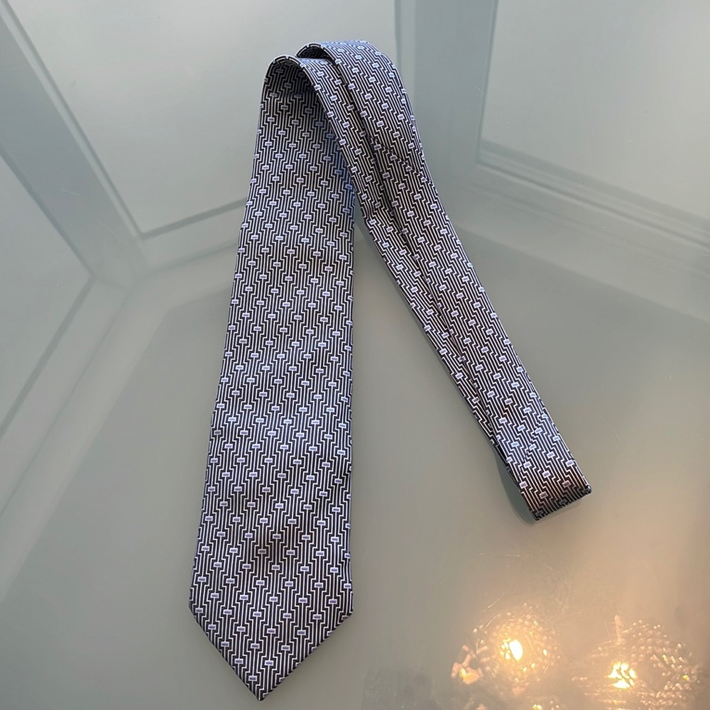 Hermes Blue Tie